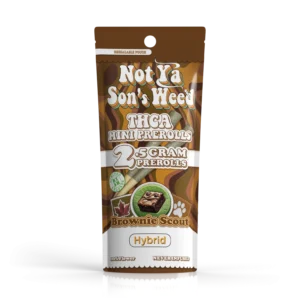 not ya son's weed pre roll brownie scout mini pre roll – thca 2 pack