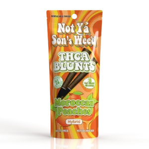 not ya son's weed pre roll moroccan peaches blunt – thca 2 pack