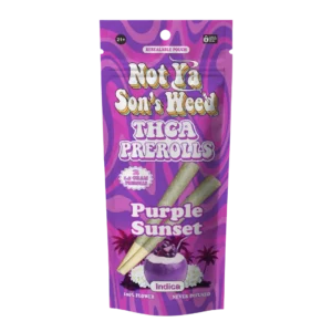 not ya son's weed pre roll purple sunset pre roll – thca 2 pack
