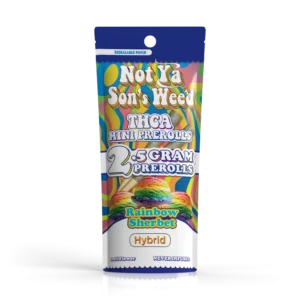 not ya son's weed pre roll rainbow sherbet mini pre roll – thca 2 pack