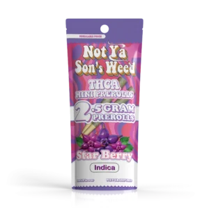 not ya son's weed pre roll star berry mini pre roll – thca 2 pack