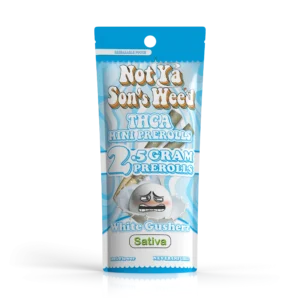 not ya son's weed pre roll white gushers mini pre roll – thca 2 pack